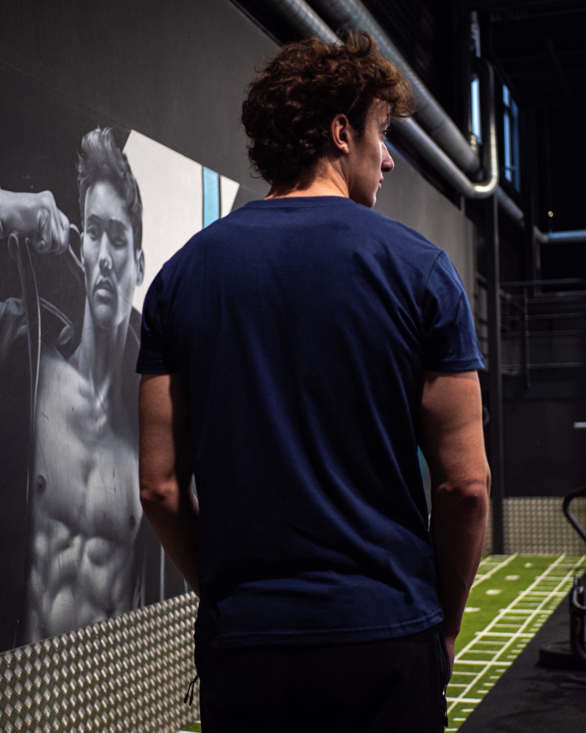 T-Shirt Shonen Athlète Blue Navy