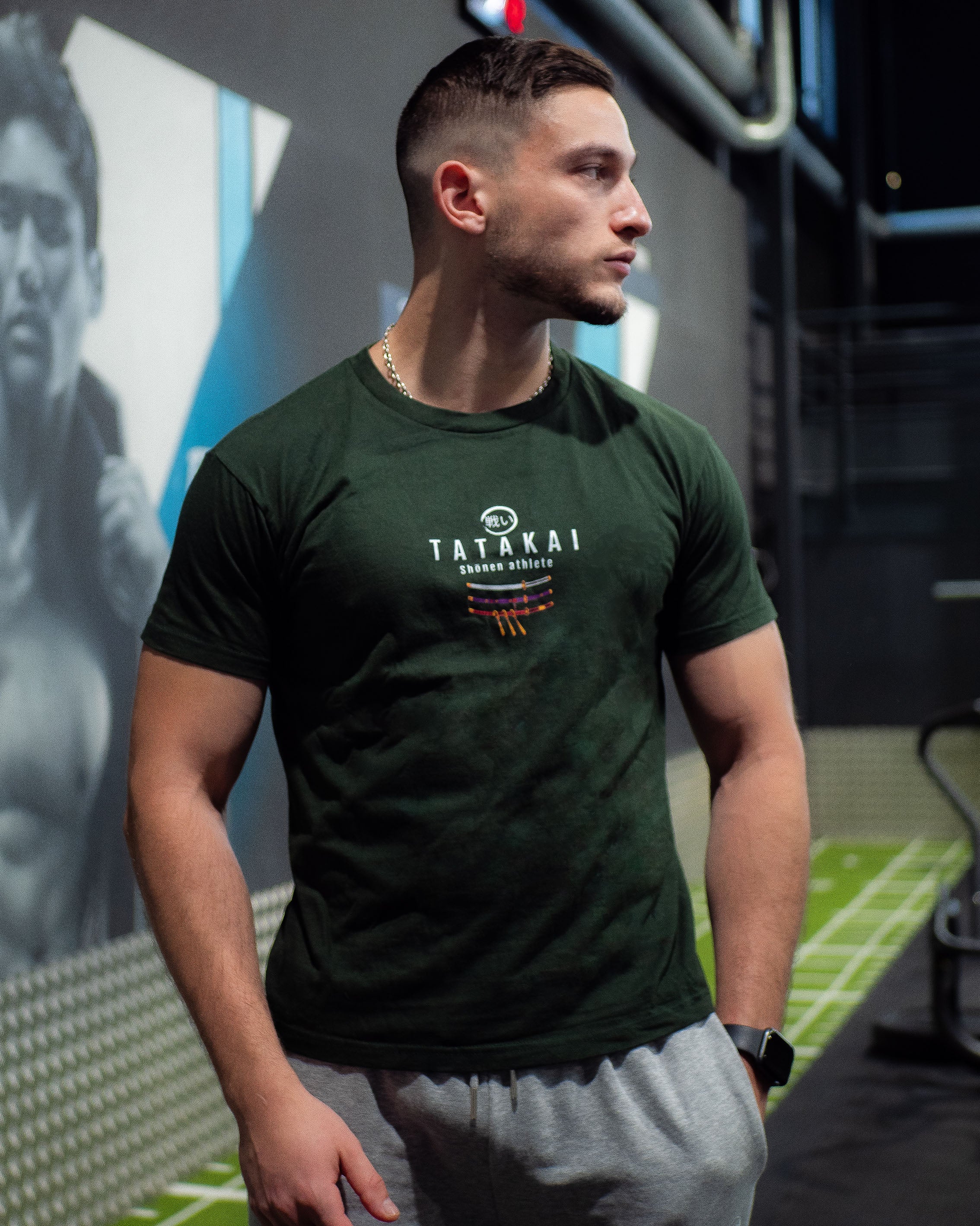 T-Shirt Shonen Athlète Green