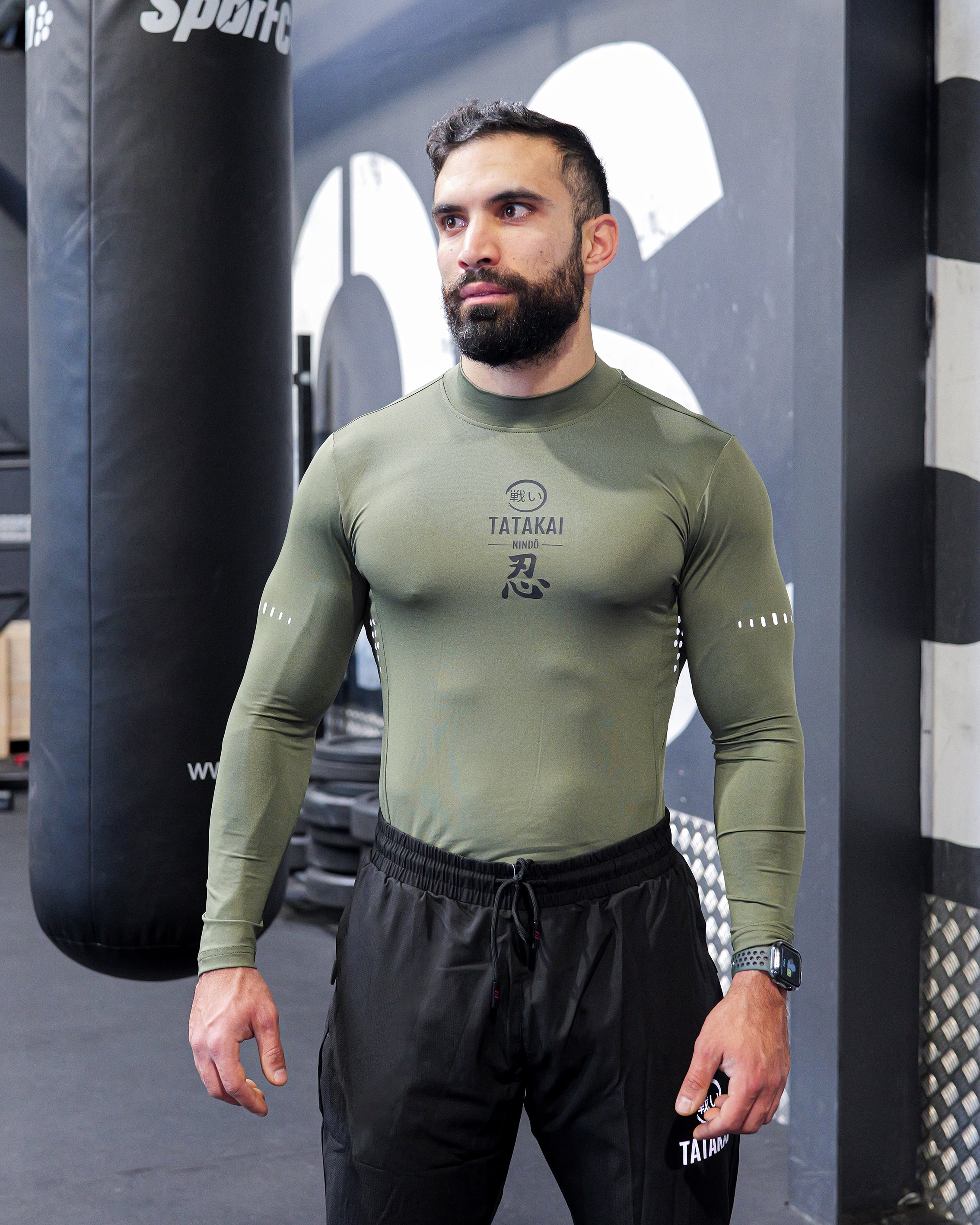 Nindô Army Green Long Sleeve T-Shirt