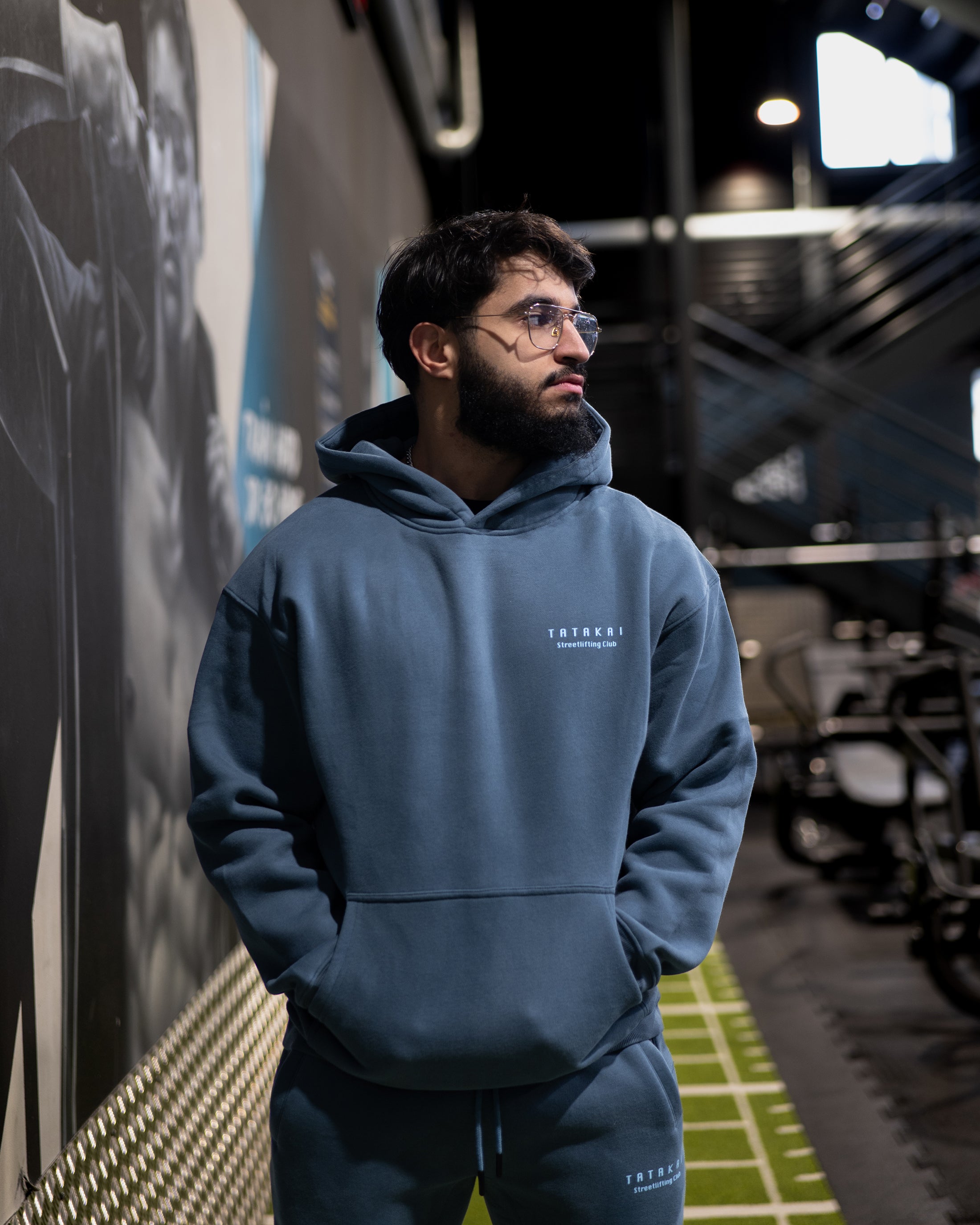 Hoodie Streetlifting Club - Bleu