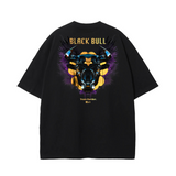 Tshirt Oversize Black Bull