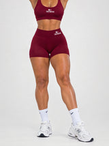 Signature scrunch shorts - Cherry Red