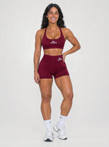 Signature scrunch shorts - Cherry Red