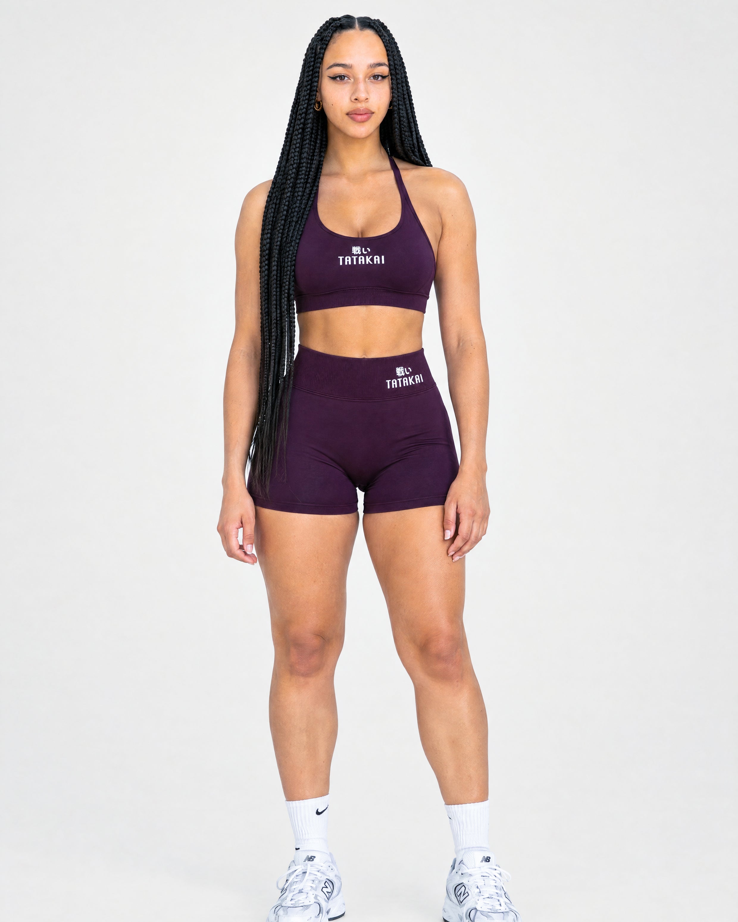 Signature Scrunch Shorts - Plum Purple