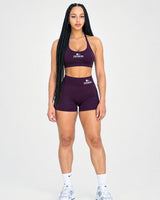 Signature Scrunch Shorts - Plum Purple