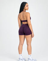 Signature Scrunch Shorts - Plum Purple
