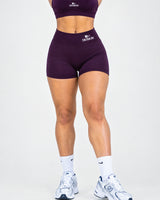 Signature Scrunch Shorts - Plum Purple