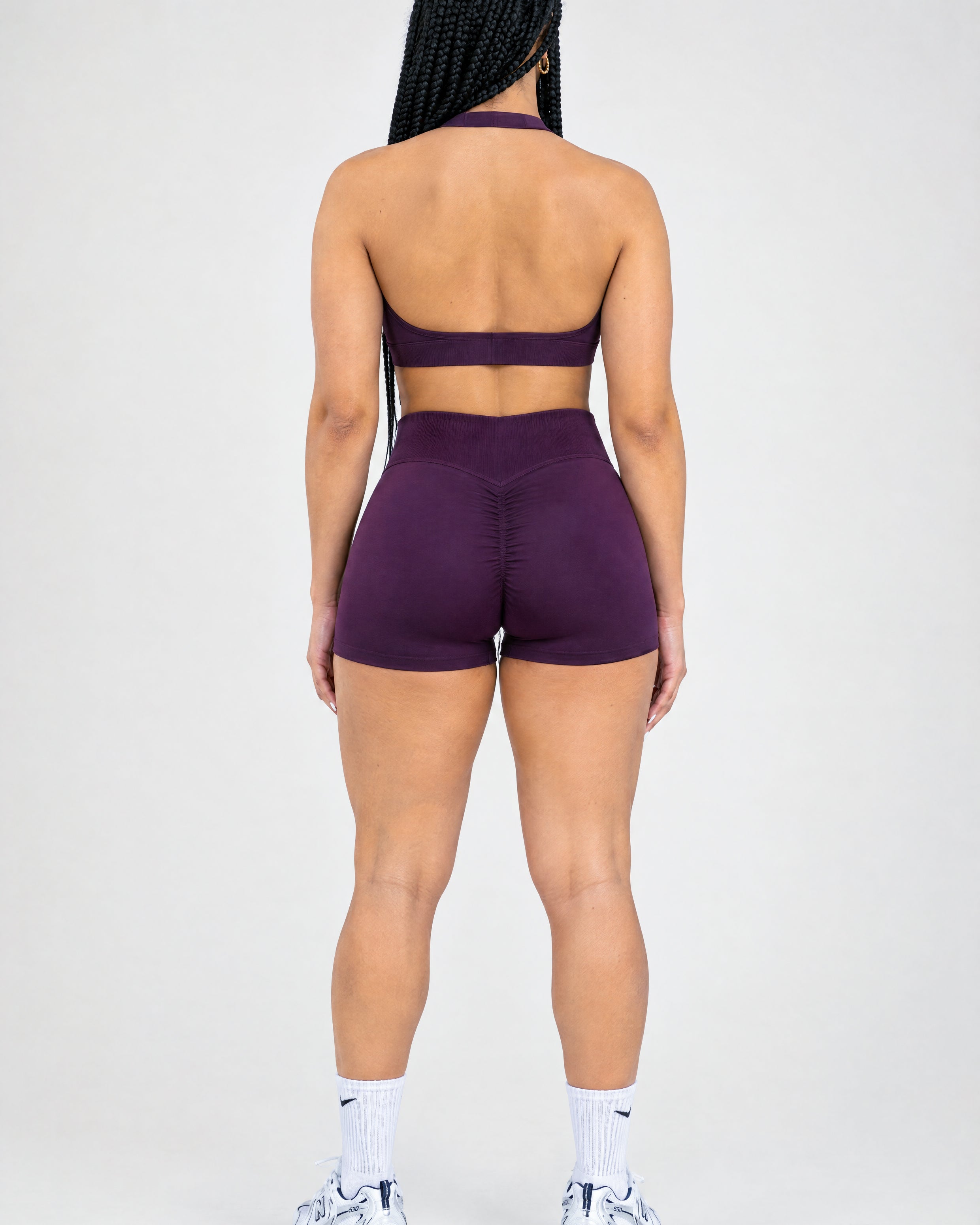 Signature Scrunch Shorts - Plum Purple