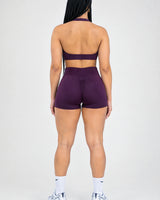 Signature Scrunch Shorts - Plum Purple