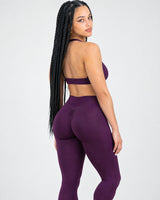 Legging scrunch Signature - Plum Purple
