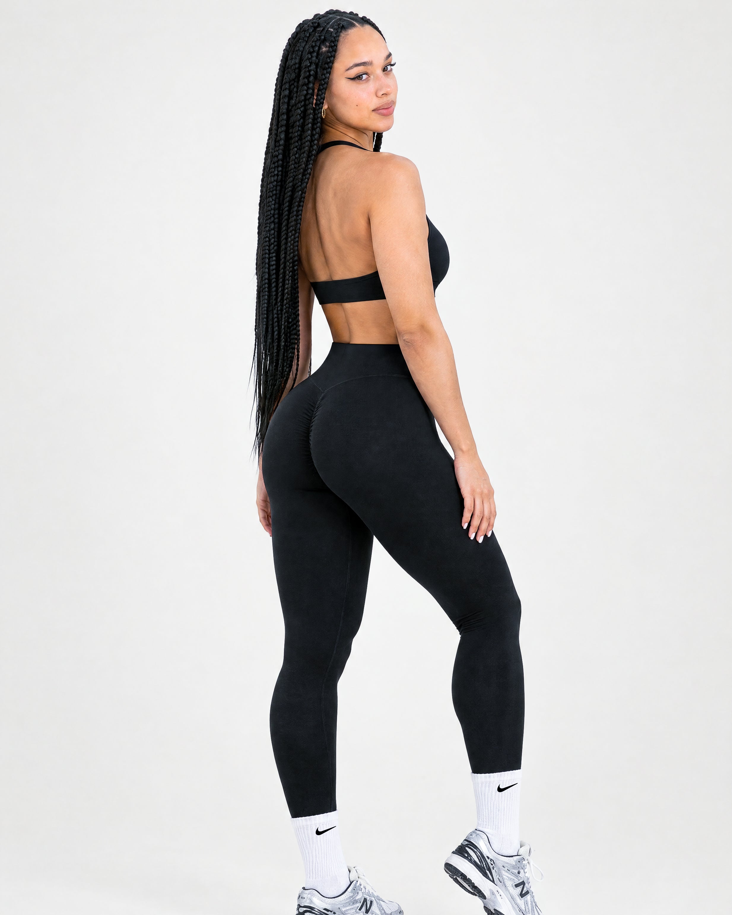 Signature scrunch leggings - Classic Black