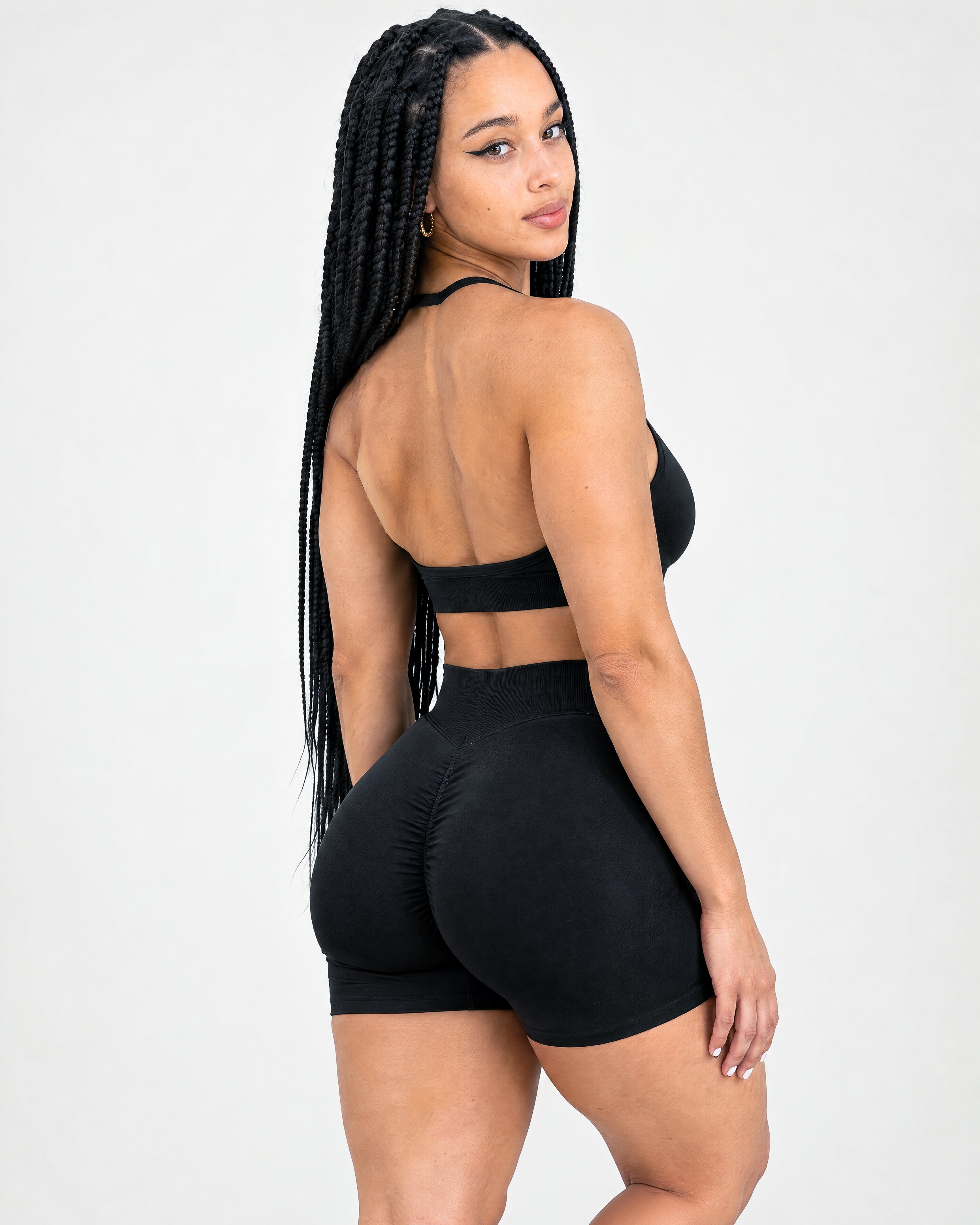 Signature scrunch shorts - Classic Black