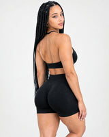 Signature scrunch shorts - Classic Black